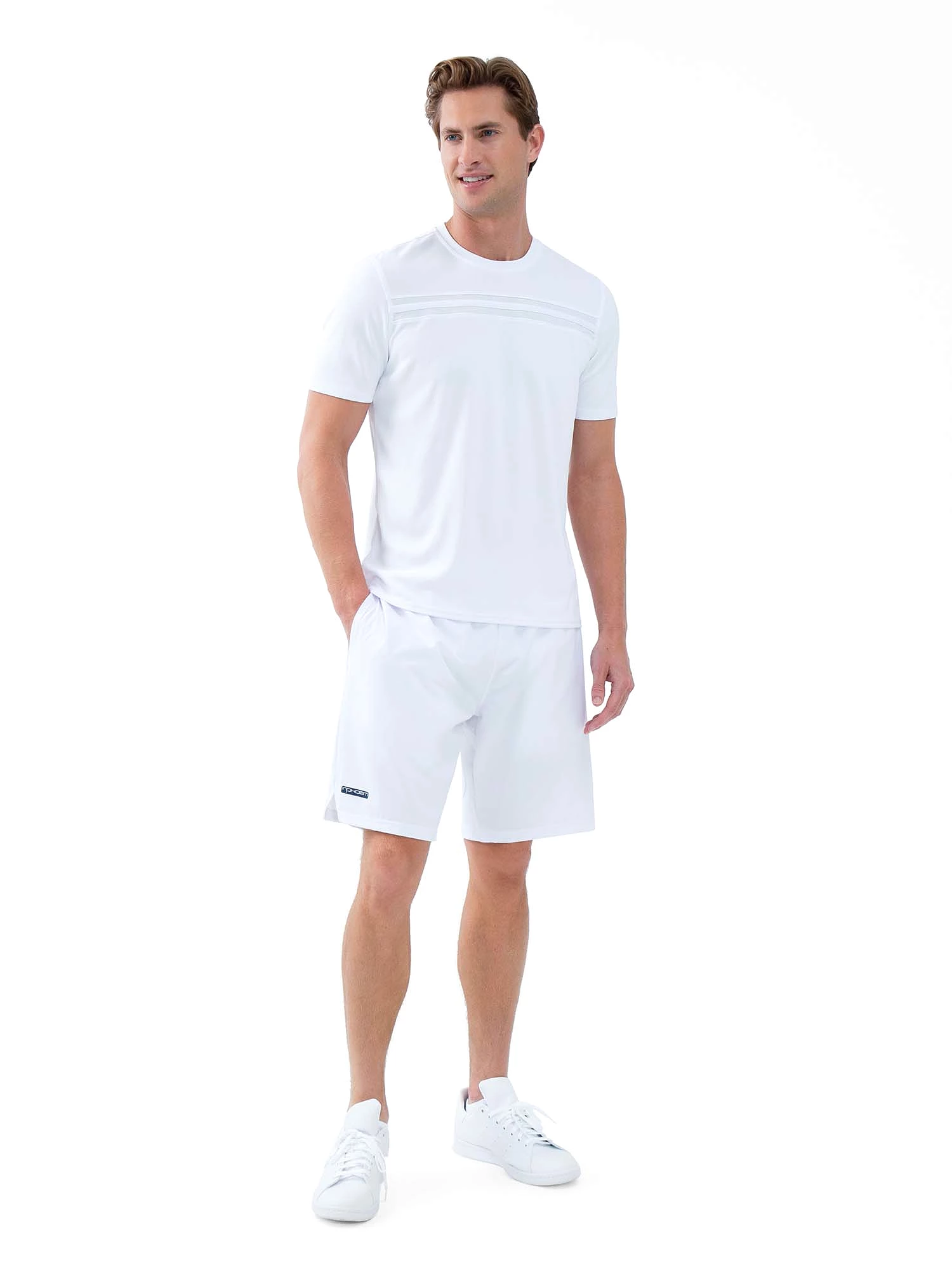 Performance Men's Tournament Short Sleeve Crew Neck - White