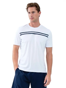 Performance Men's Tournament Short Sleeve Crew Neck - White/Midnight