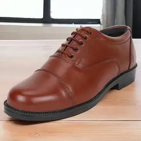 Police Uniform Shoes Brown for Men