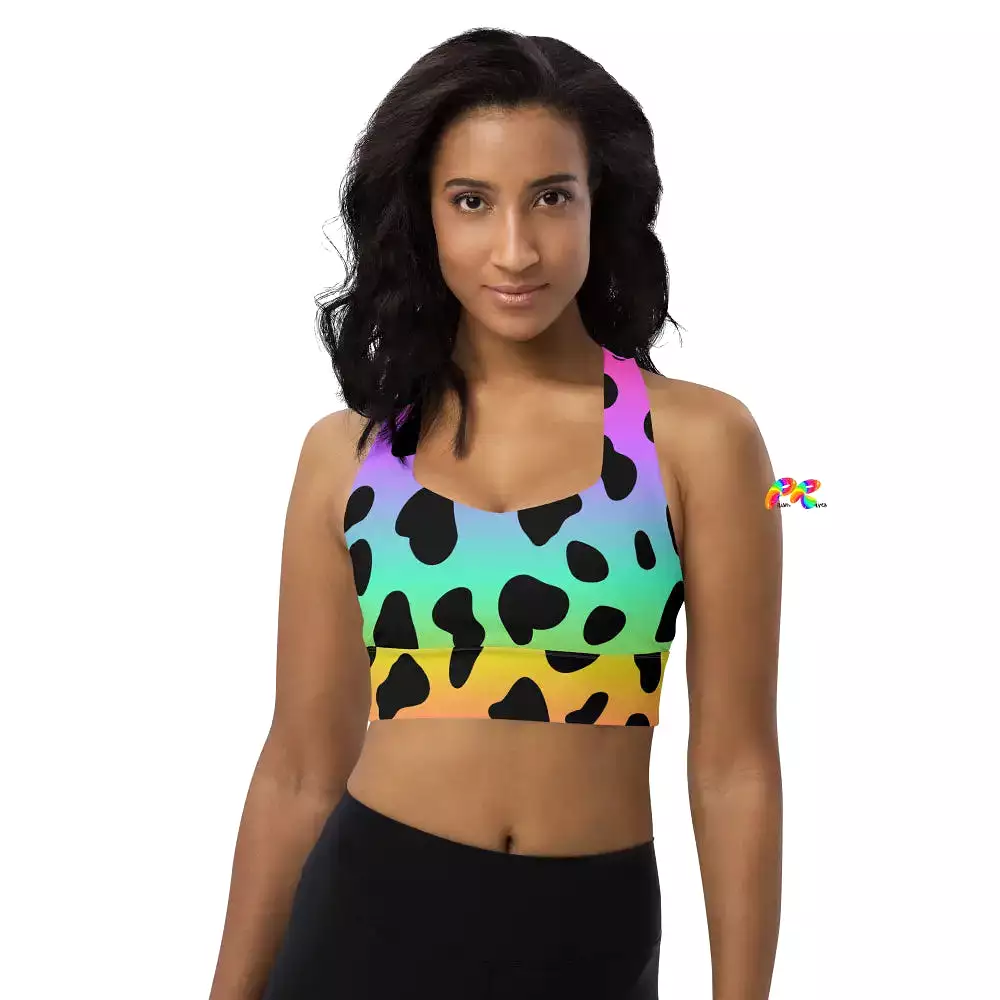 Pride Leopard Print Sports Bra