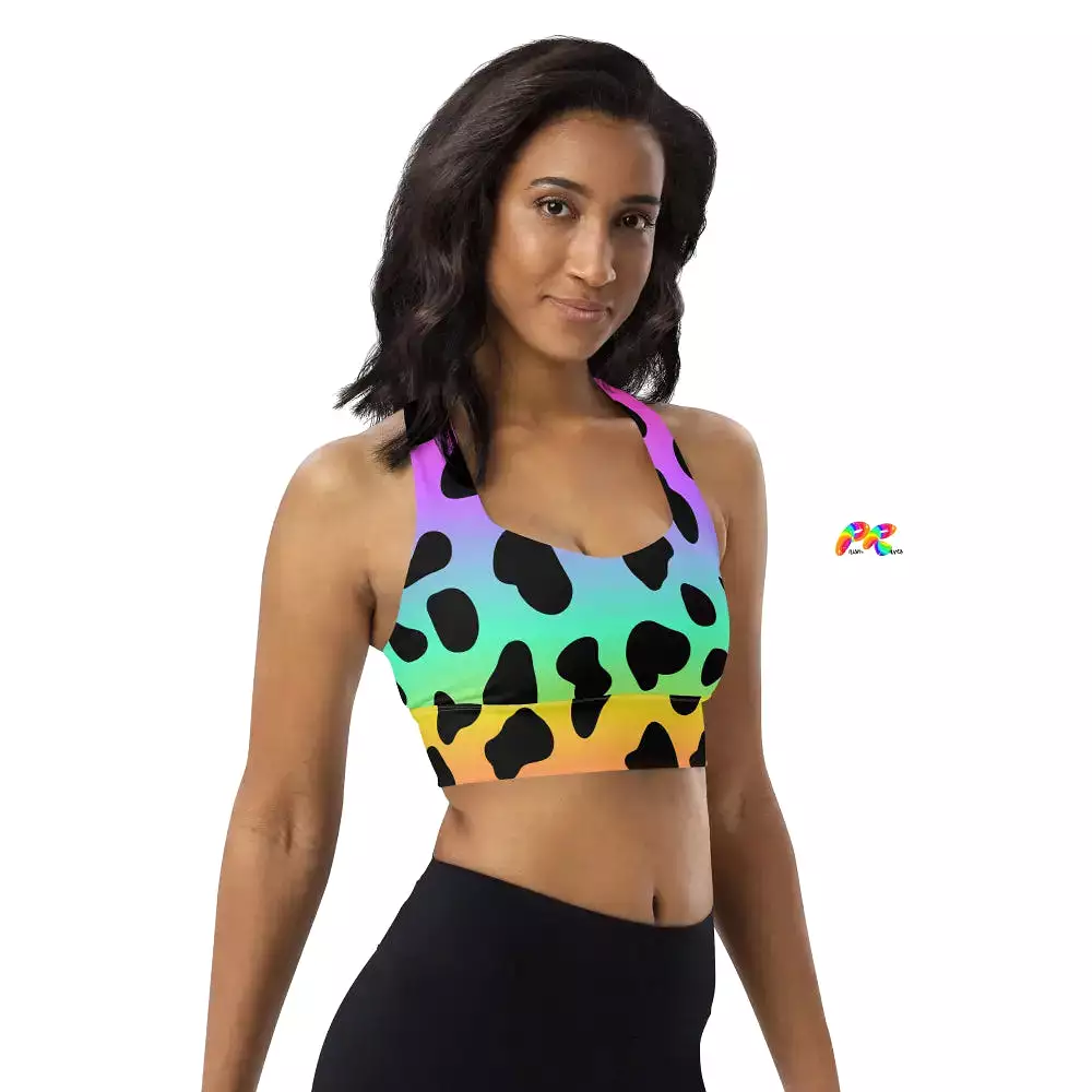 Pride Leopard Print Sports Bra