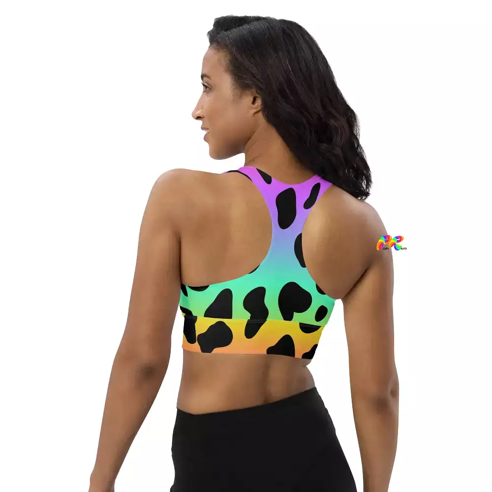 Pride Leopard Print Sports Bra