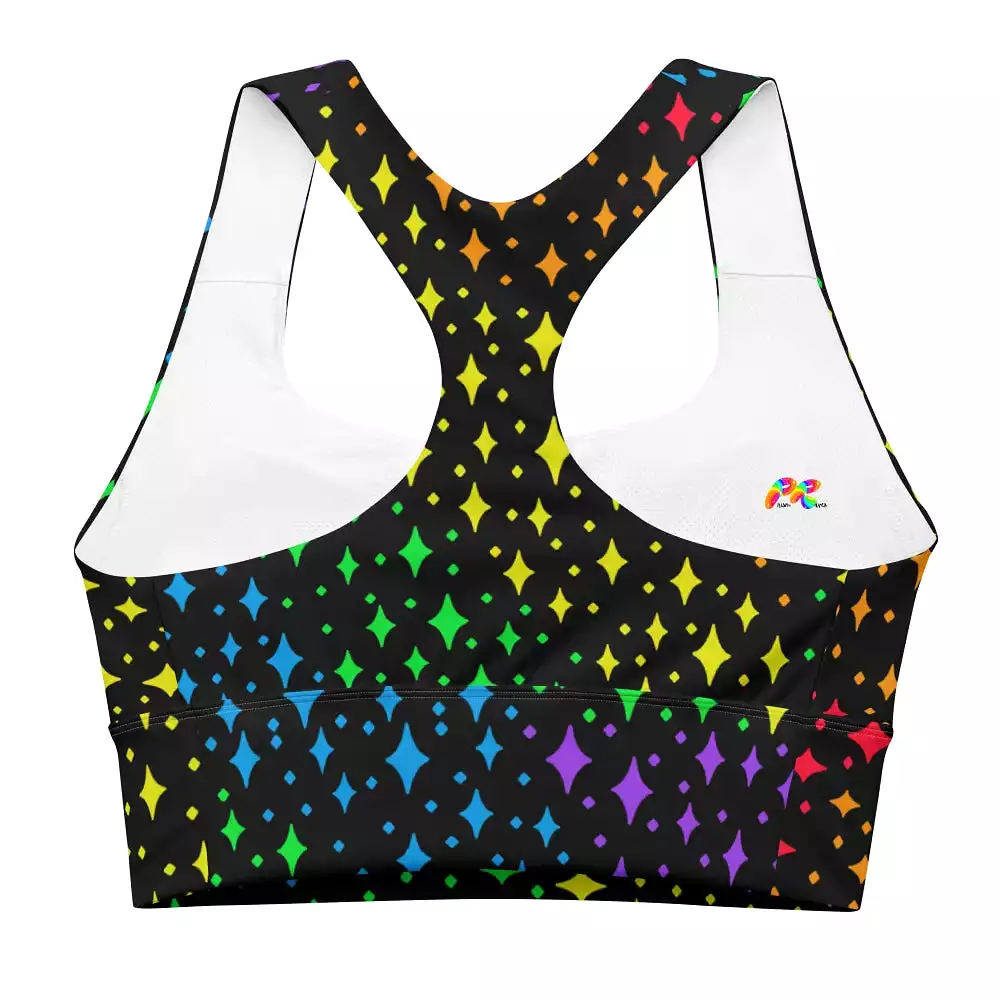 Pride Stars Longline Sports Bra