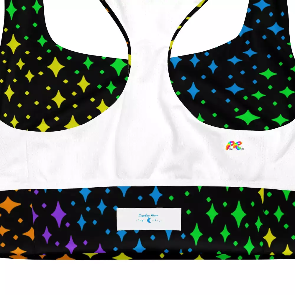 Pride Stars Longline Sports Bra