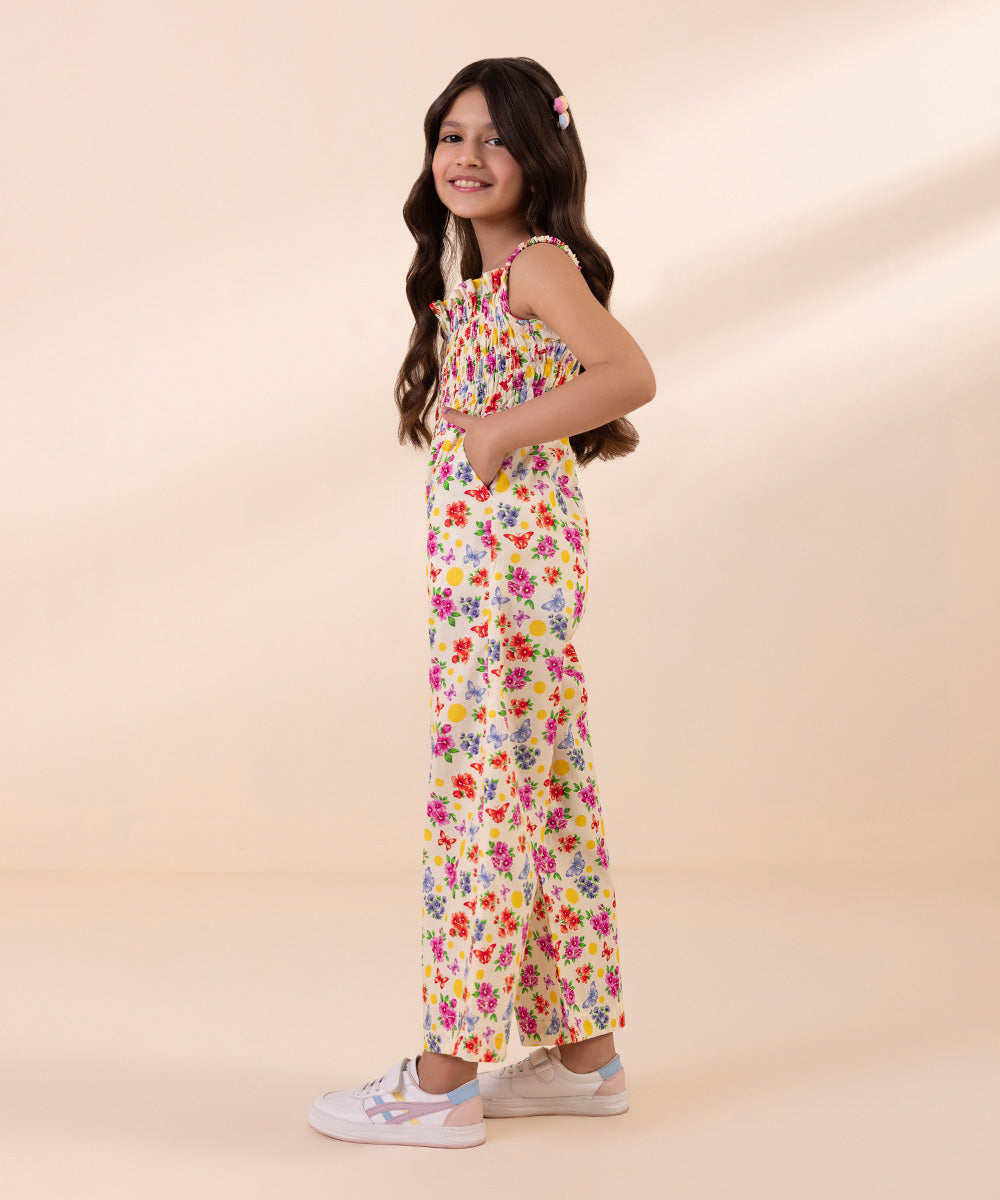 Printed Cambric Jumpsuit