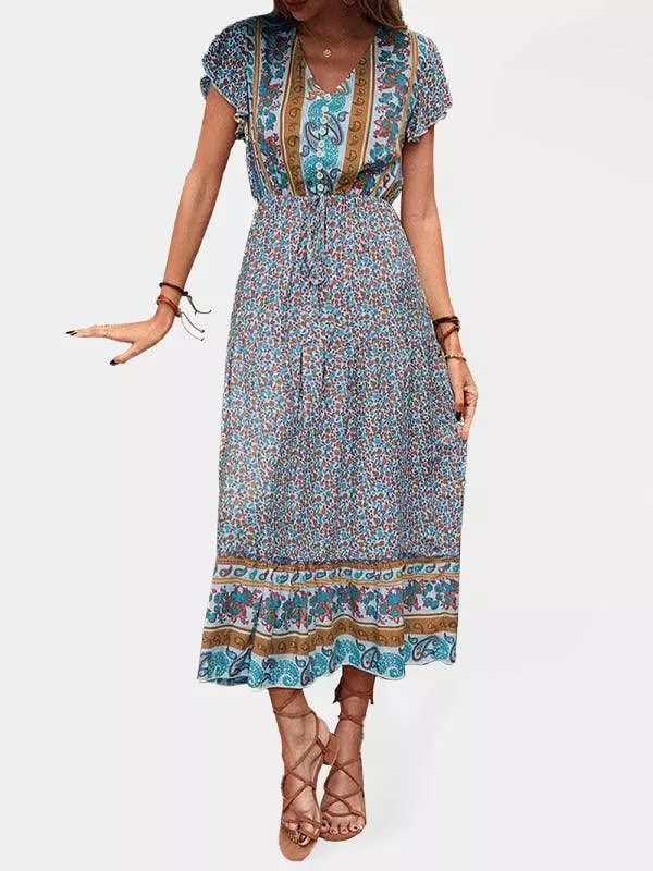 Printed Summer Maxi Dress