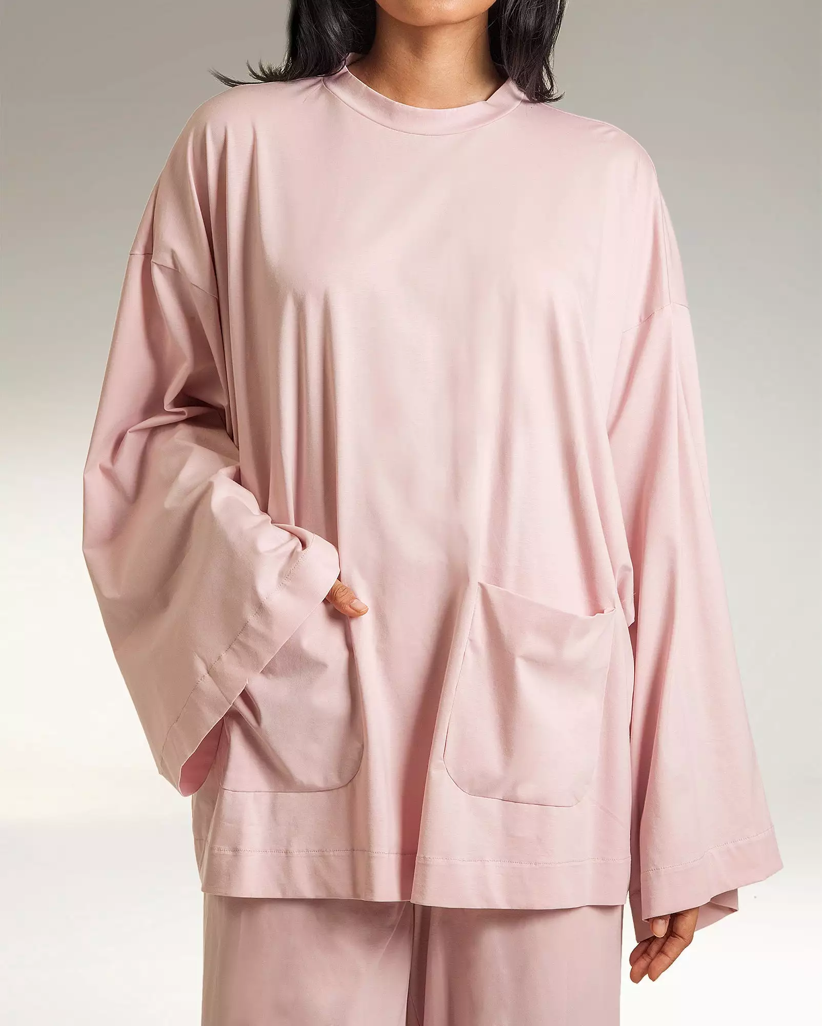 R21 Baju Lycra (Baby Pink)