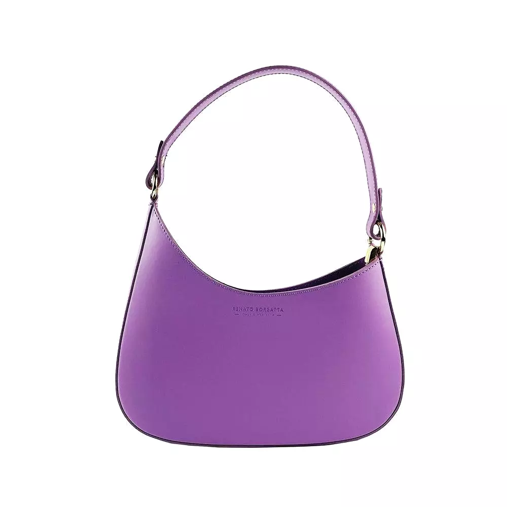 RB1013CI | Borsa Donna a spalla e Tracolla removibili in Vera Pelle Made in Italy. Attacchi con moschettoni in metallo Oro Lucid