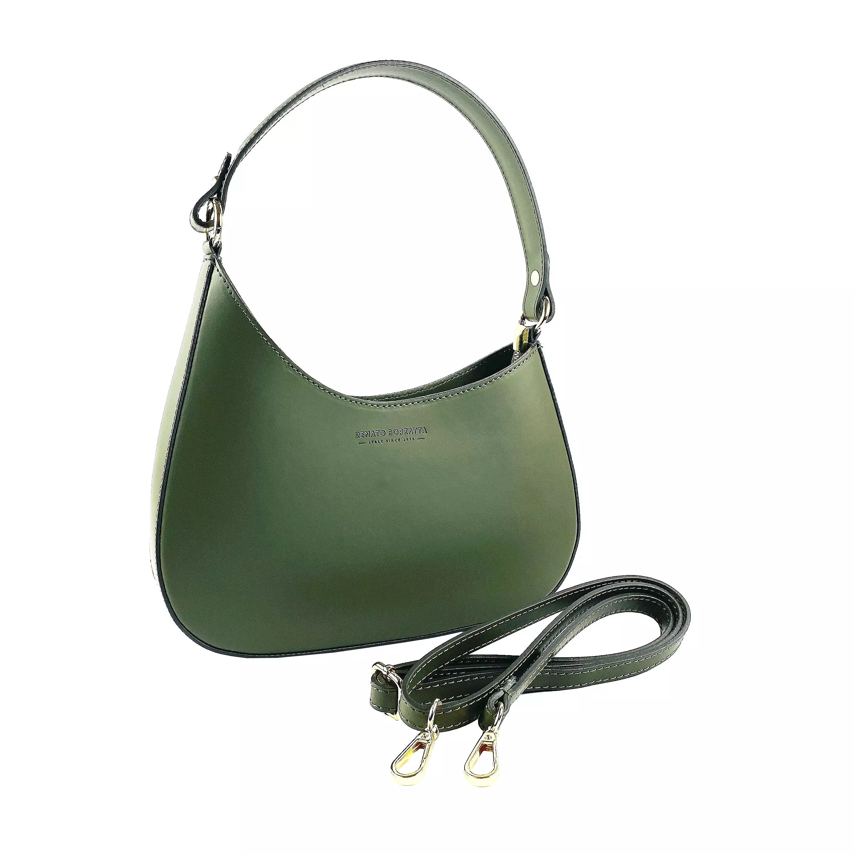 RB1013E | Borsa Donna Hobo in Vera Pelle | cm 28 x 25 x 6