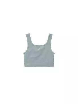 Rylee & Cru - Blue Cropped Fitted Tank