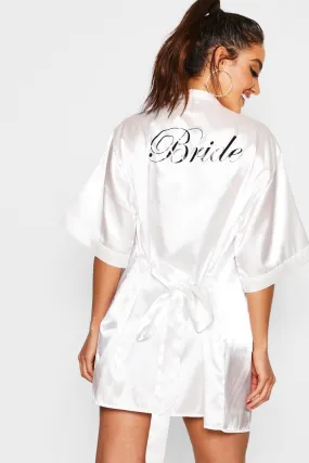 Satin Bride Robe