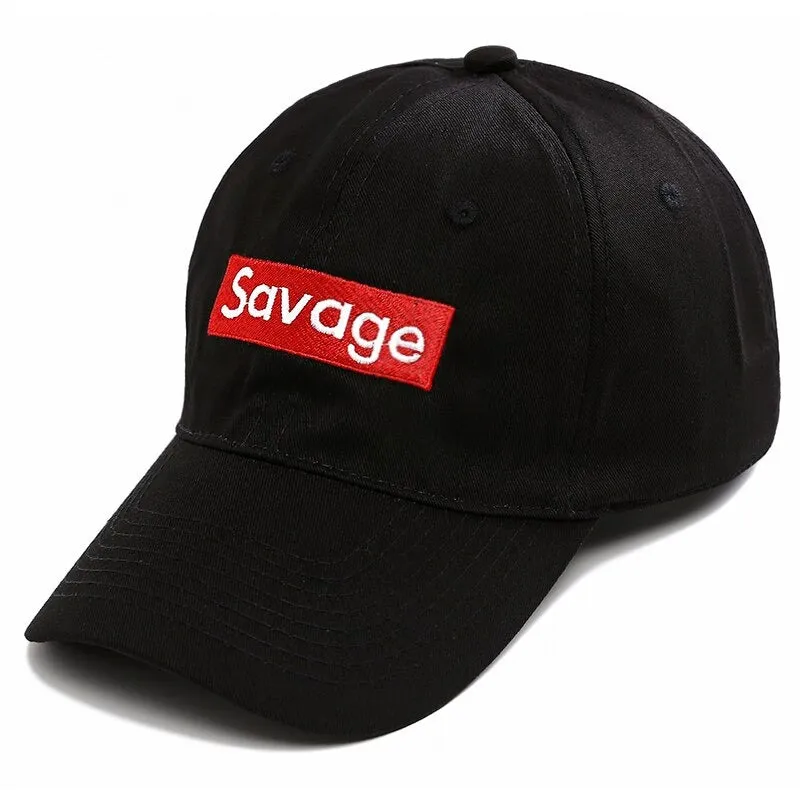 Savage Embroidery Men and Women's Cotton Dad Hats Baseball Cap