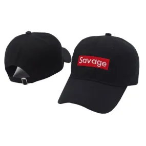 Savage Embroidery Men and Women's Cotton Dad Hats Baseball Cap