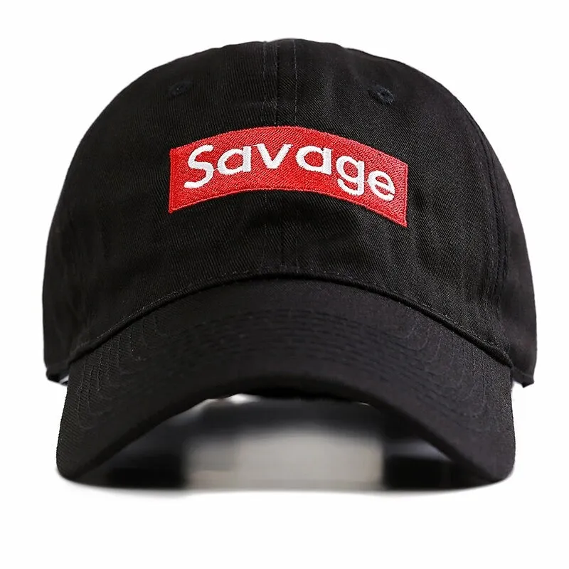 Savage Embroidery Men and Women's Cotton Dad Hats Baseball Cap