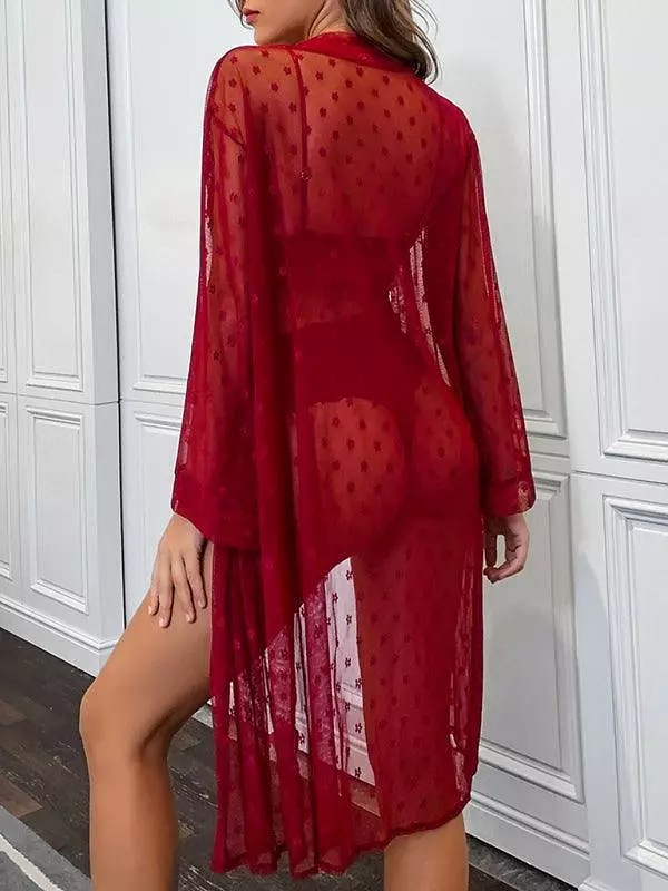 Sexy Mesh Pajamas Lingerie Set