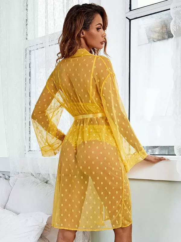 Sexy Mesh Pajamas Lingerie Set