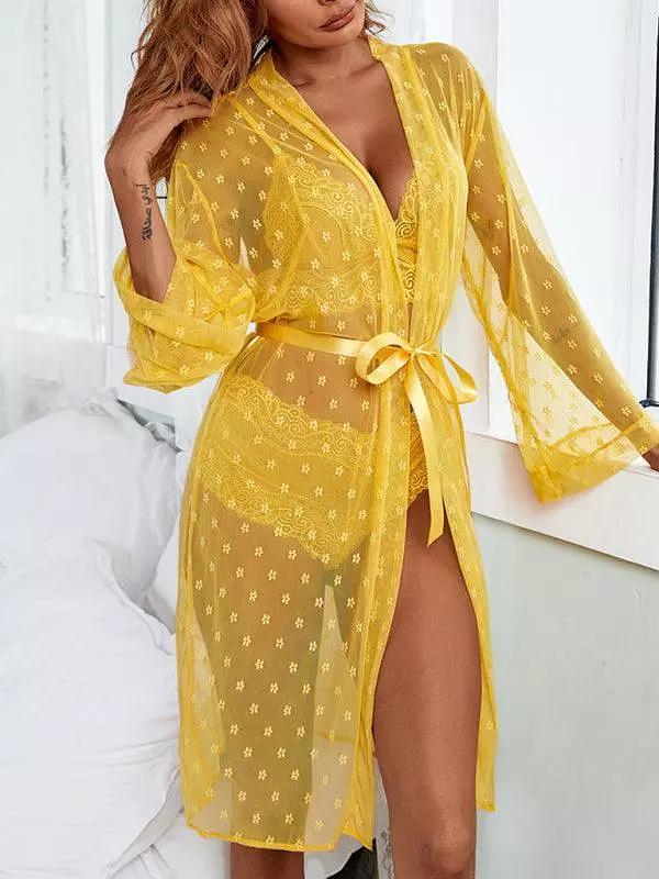 Sexy Mesh Pajamas Lingerie Set