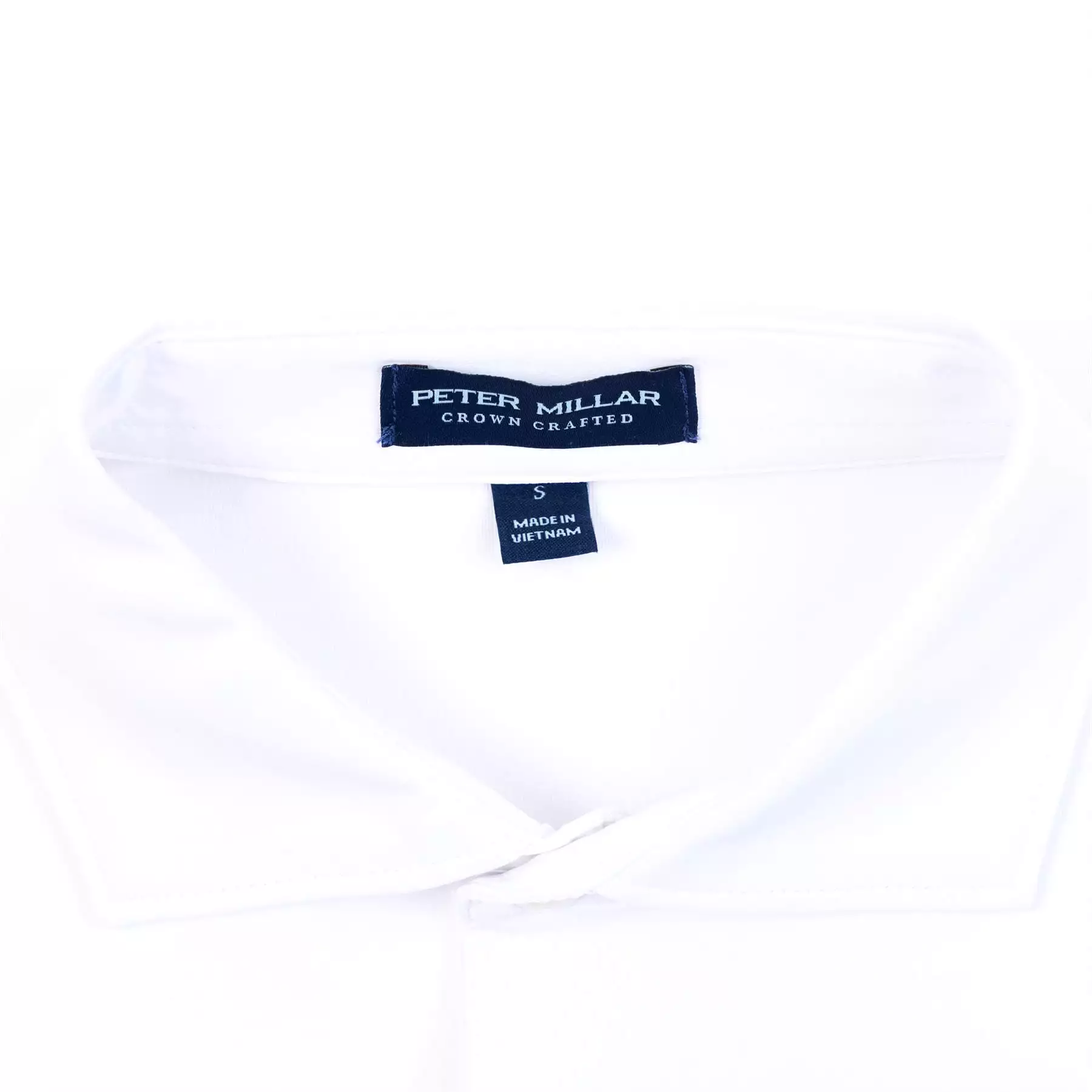 Solid Tailored Fit Performance Jersey Polo White - SS24