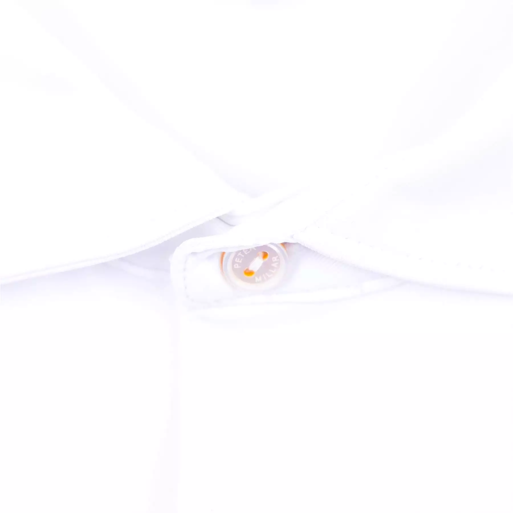 Solid Tailored Fit Performance Jersey Polo White - SS24