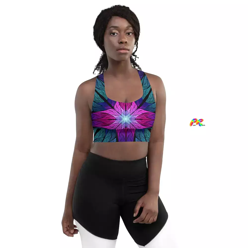 Stained Glass Festival Sports Bra