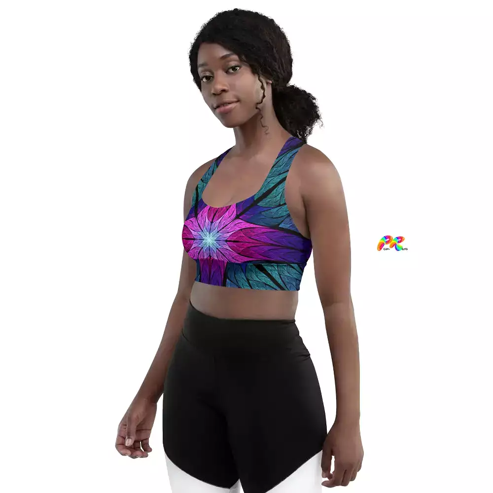 Stained Glass Festival Sports Bra