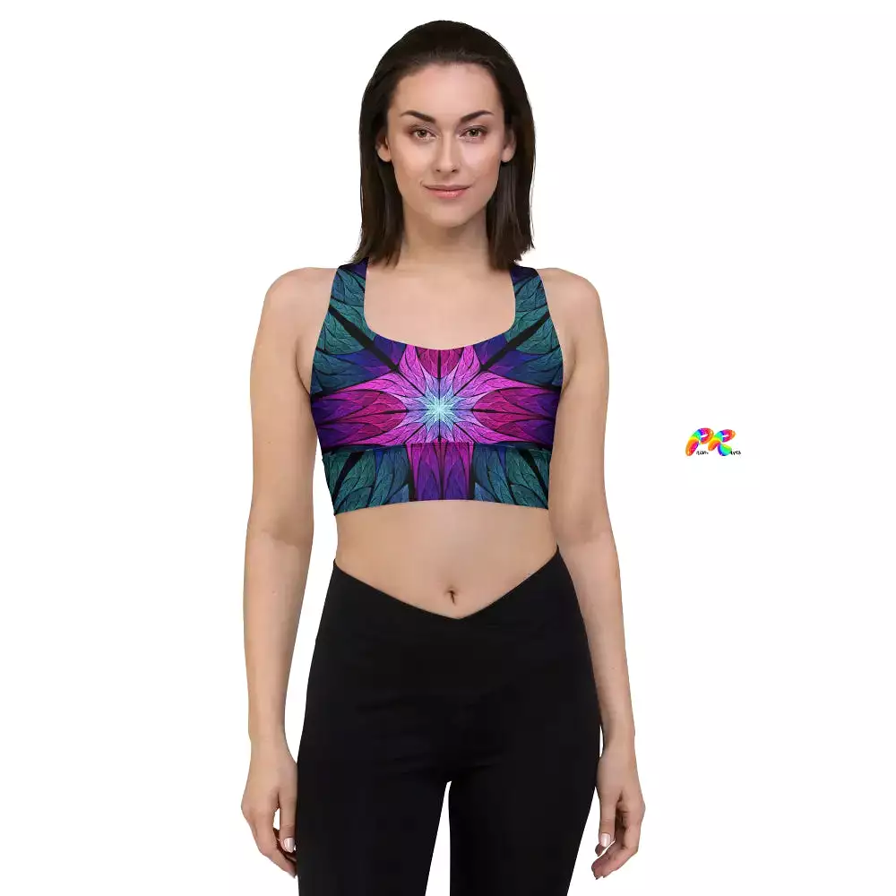 Stained Glass Festival Sports Bra