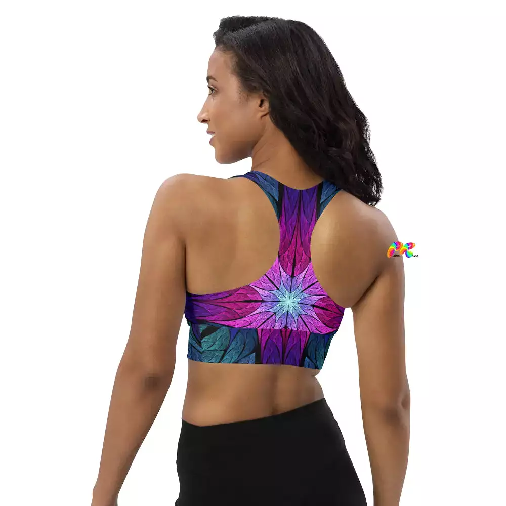 Stained Glass Festival Sports Bra