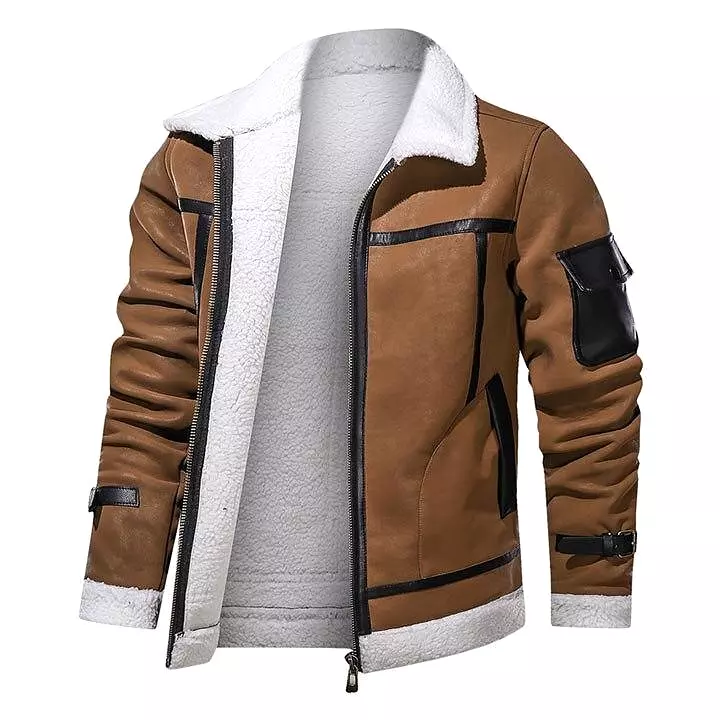 Swedish Men Suede Leather Jacket