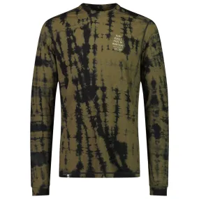 Technical underwear Mons Royale Europe ---M's Cascade Ls Olive Tie Dye