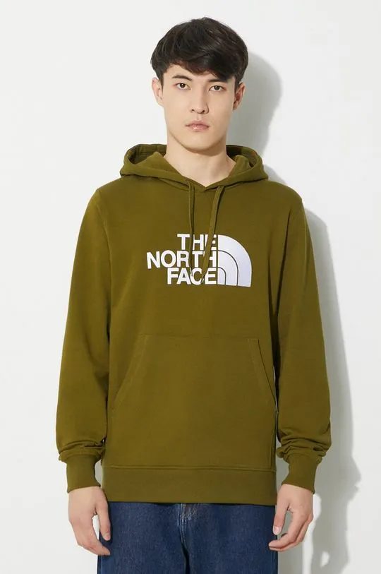 The North Face cotton sweatshirt M Light Drew Peak Pullover Hoodie men's green color NF00A0TEPIB1