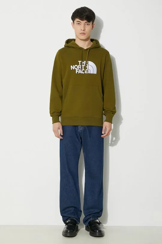 The North Face cotton sweatshirt M Light Drew Peak Pullover Hoodie men's green color NF00A0TEPIB1