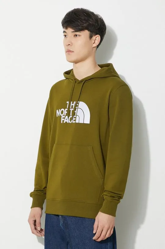 The North Face cotton sweatshirt M Light Drew Peak Pullover Hoodie men's green color NF00A0TEPIB1