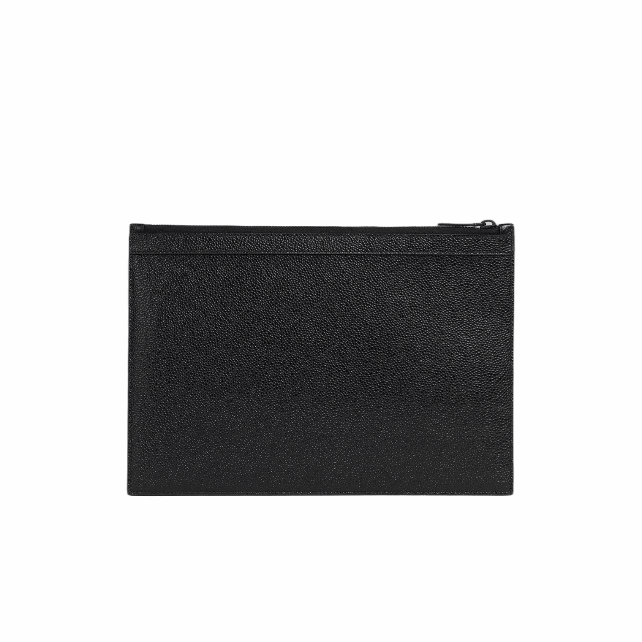 Thom Browne Pebble Grain Leather 4-Bar Brass Label Small Document Holder