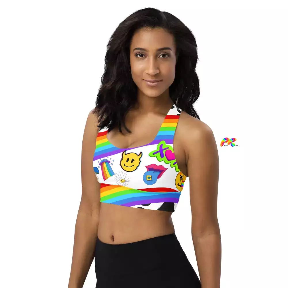 Trippy Rave Sports Bra