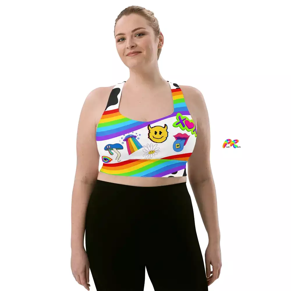 Trippy Rave Sports Bra