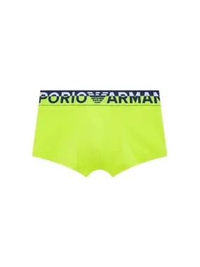 UNDERWEAR Overseas Station Season Big Chance 8 18 Men s Color Block Banding Cotton Drawn Neon Green 271302