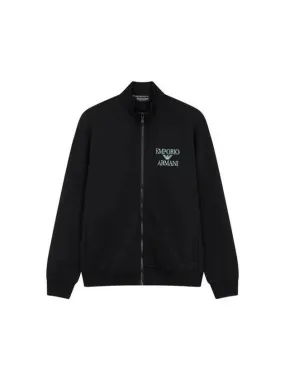 UNDERWEAR Overseas Station Season Big Chance 8 18 Men s Embroidered Logo High Neck Zip up Black 270575