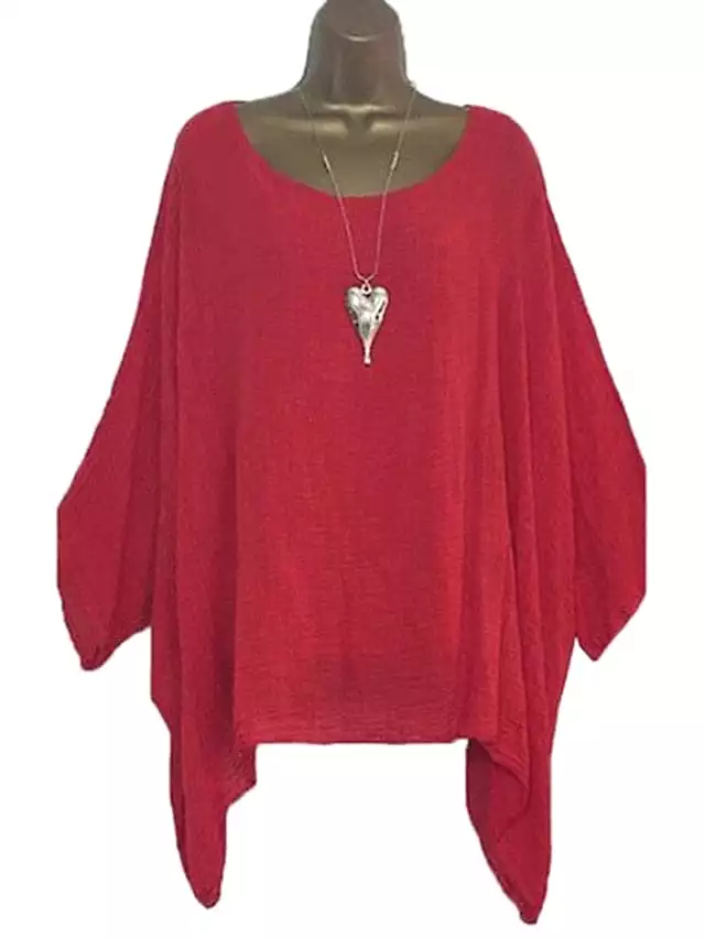 Upgrade Your Wardrobe with Women's Plus Size Asymmetric Blouse