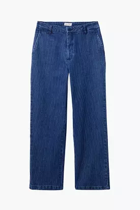 Victory Pant - Pinstripe Denim