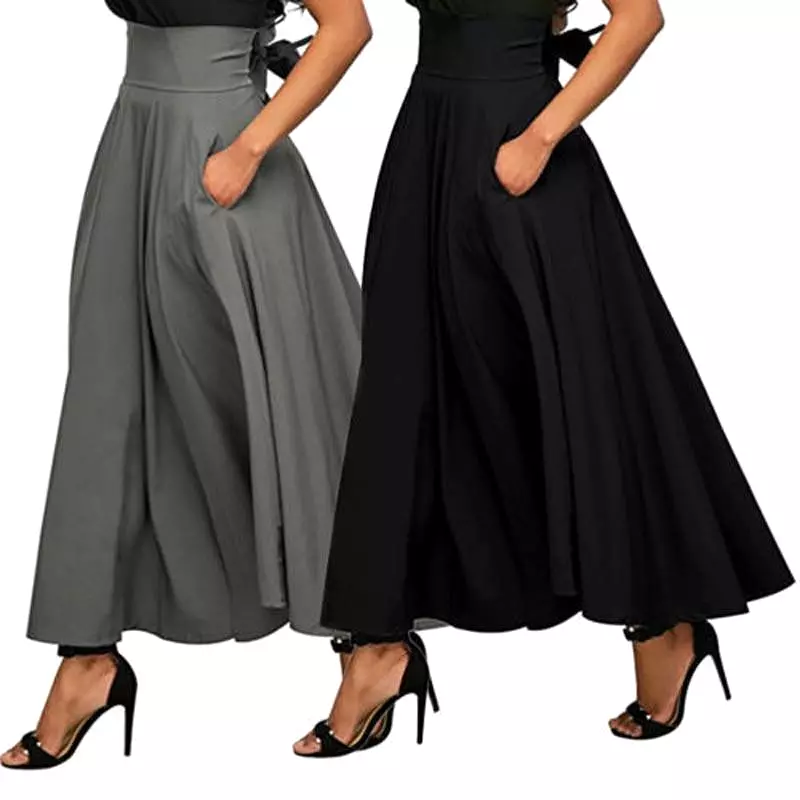 Women Maxi Skirts With Pockets