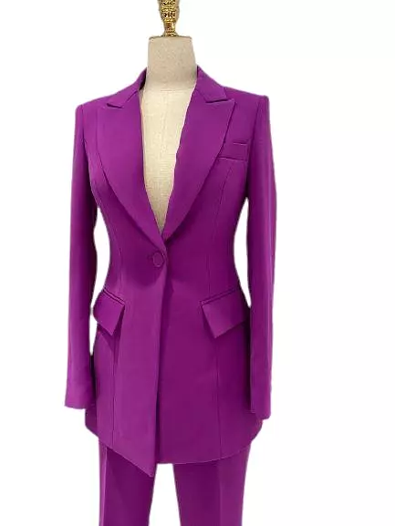 Women Pantsuit, Two Piece Suit, Rose