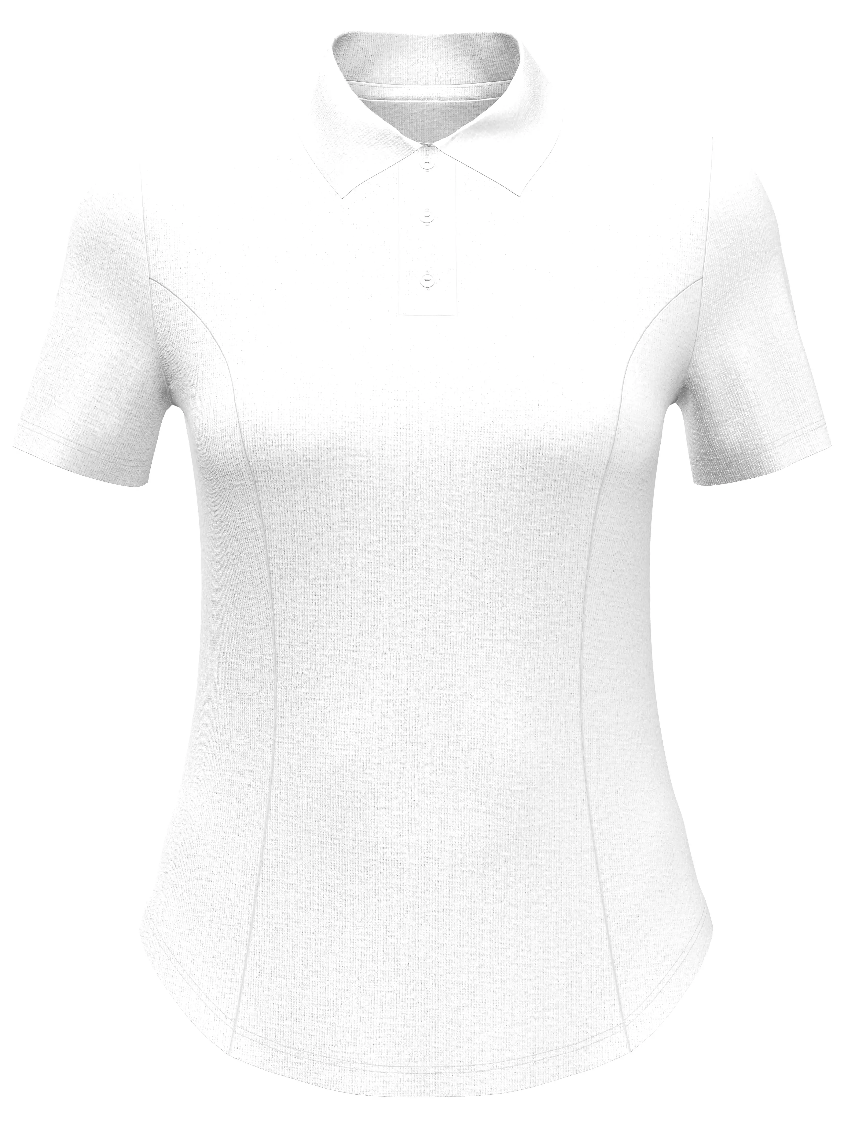 Womens Heather Golf Polo