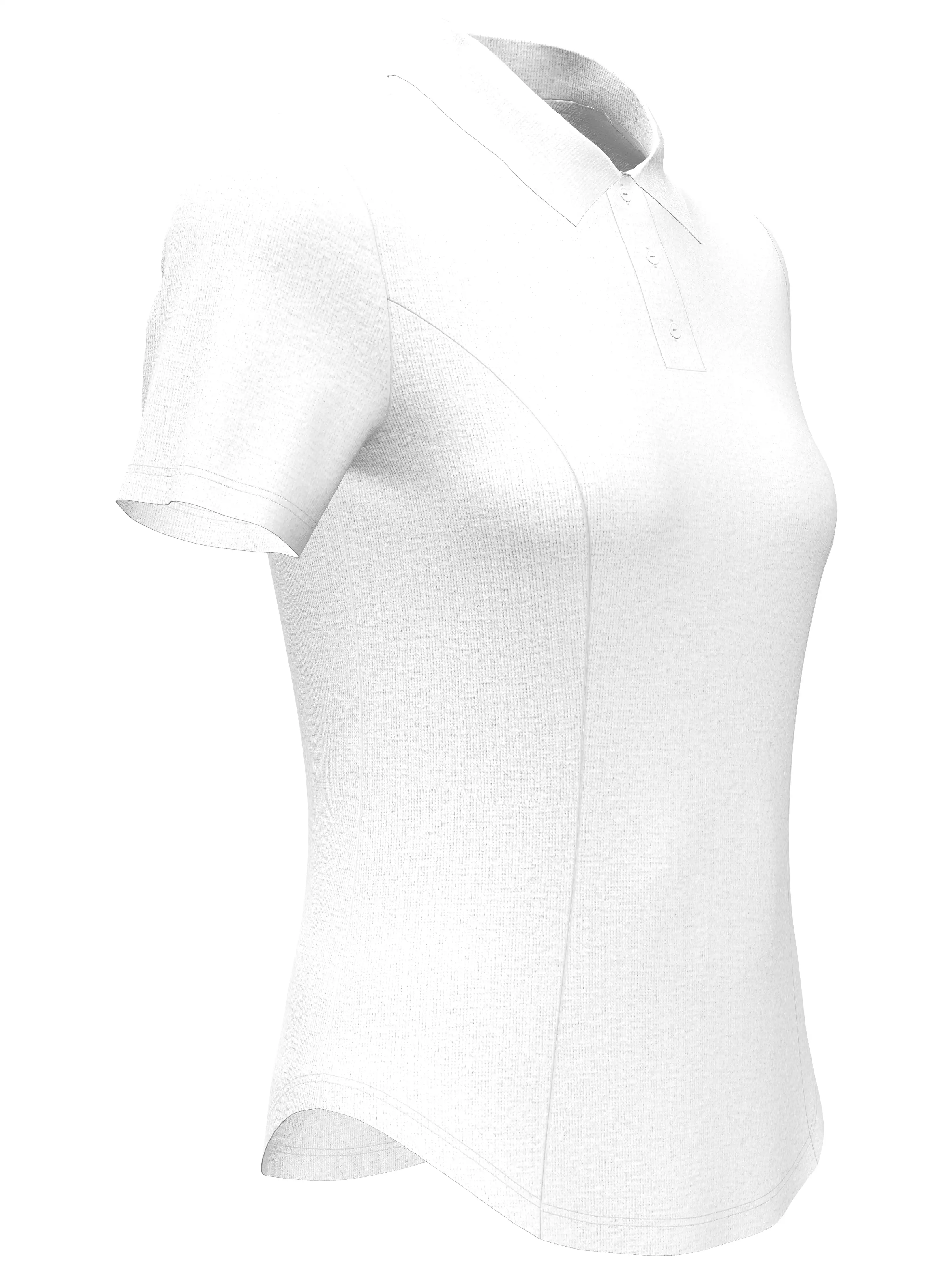 Womens Heather Golf Polo