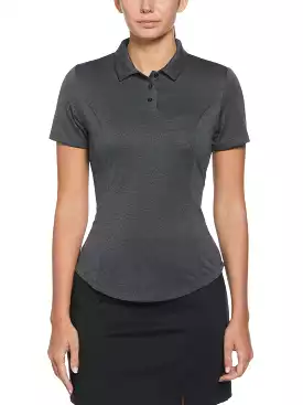 Womens Heather Golf Polo