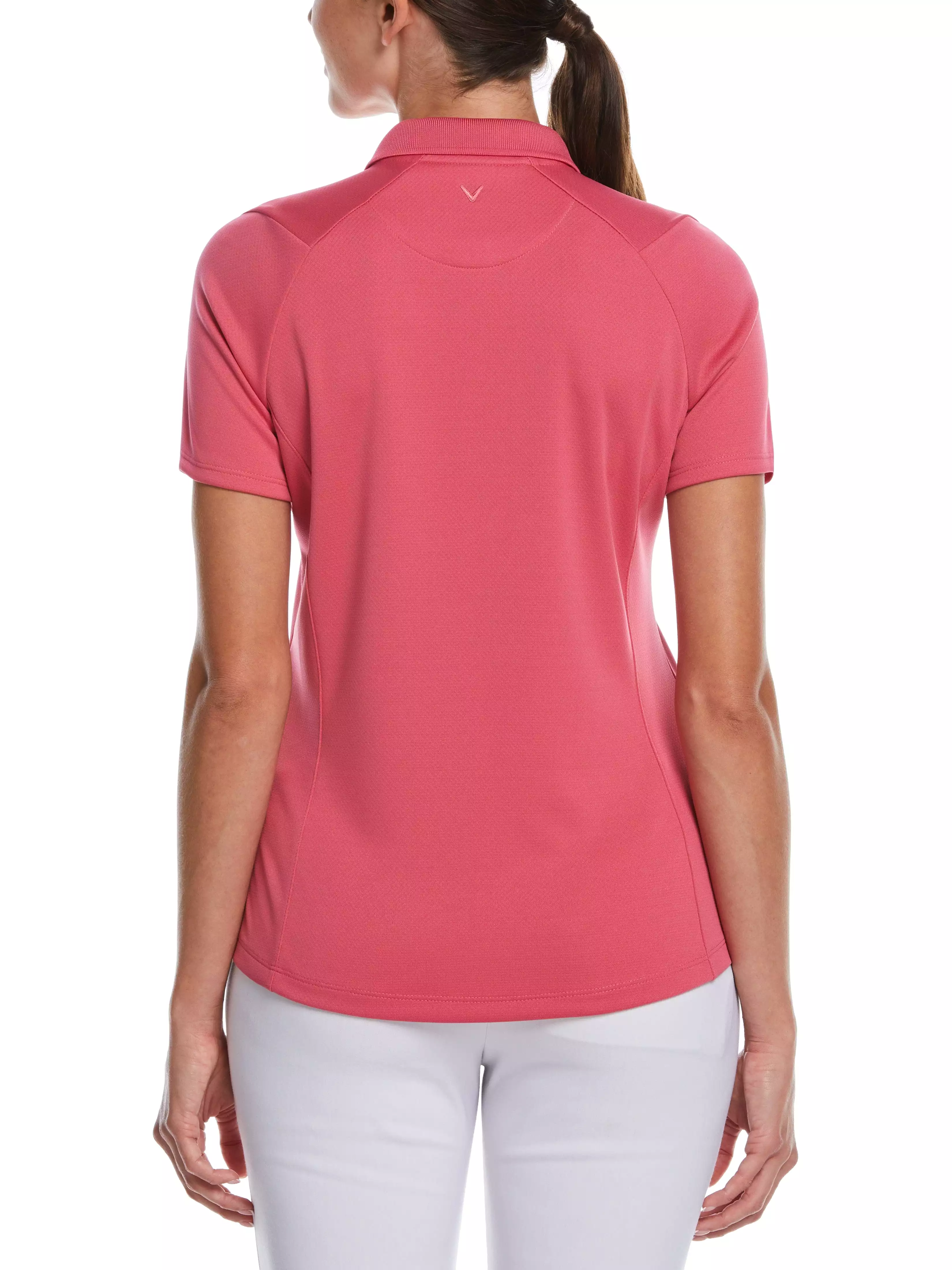 Womens Solid Swing Tech Polo