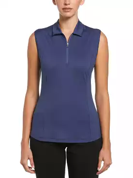 Womens Tonal Heather Golf Polo