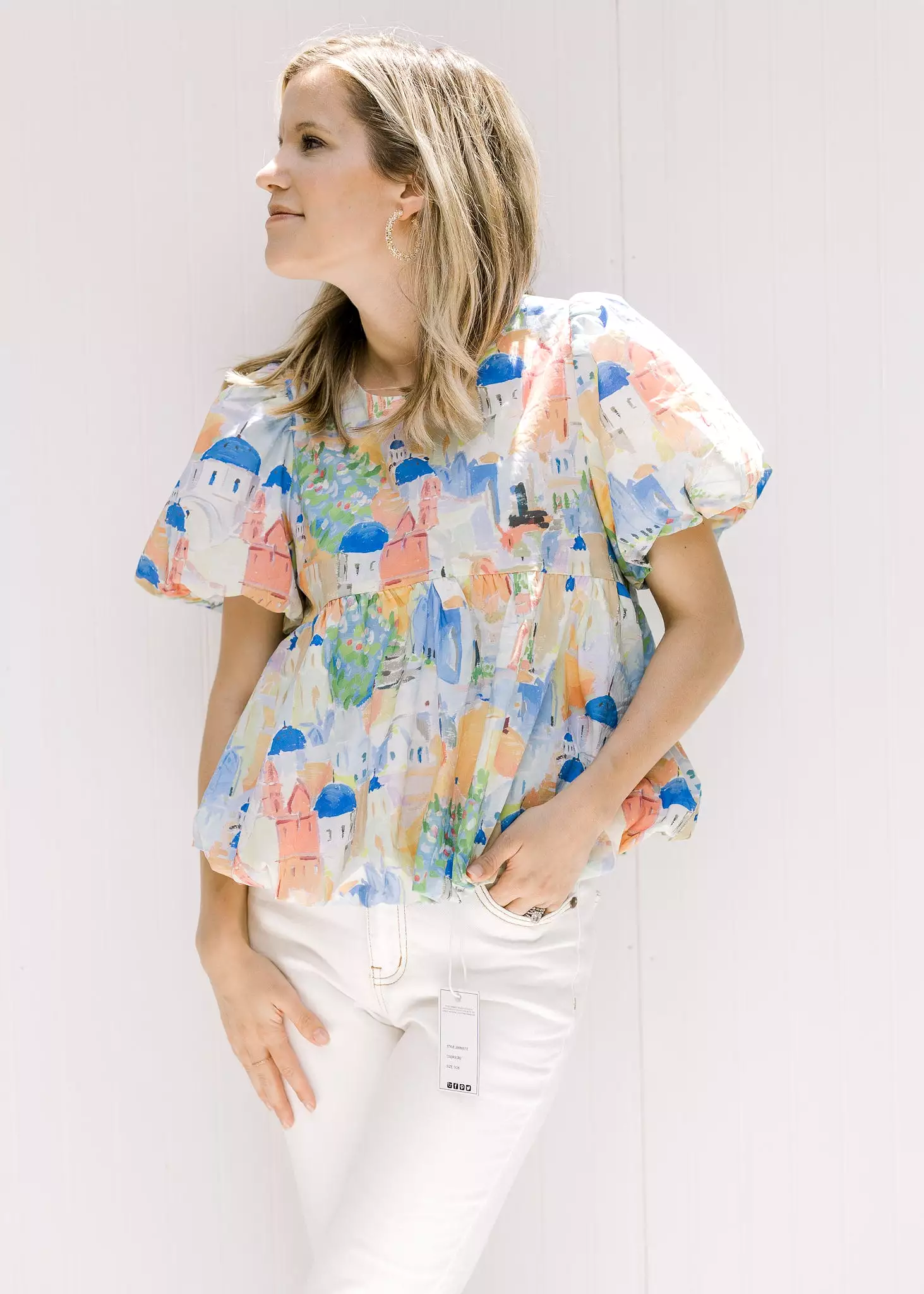 X European Vacation Short Sleeve Top