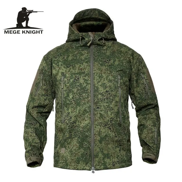 Xituodai Shark Skin Soft Shell Military Tactical Jacket Men Waterproof Army Fleece Clothing Multicam Camouflage Windbreakers 4XL